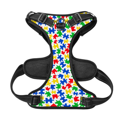 Autism Awareness Dog Harness Puzzles - Random Designs for Fun