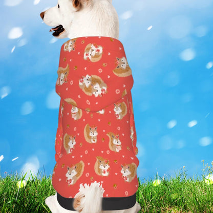 Pretty Girl Squirrel Sweater, Small Dog Hoodie Pet Clothes, Fashionable Dog Clothes to wear to the Shop or the Dog Park, Fathers day gift