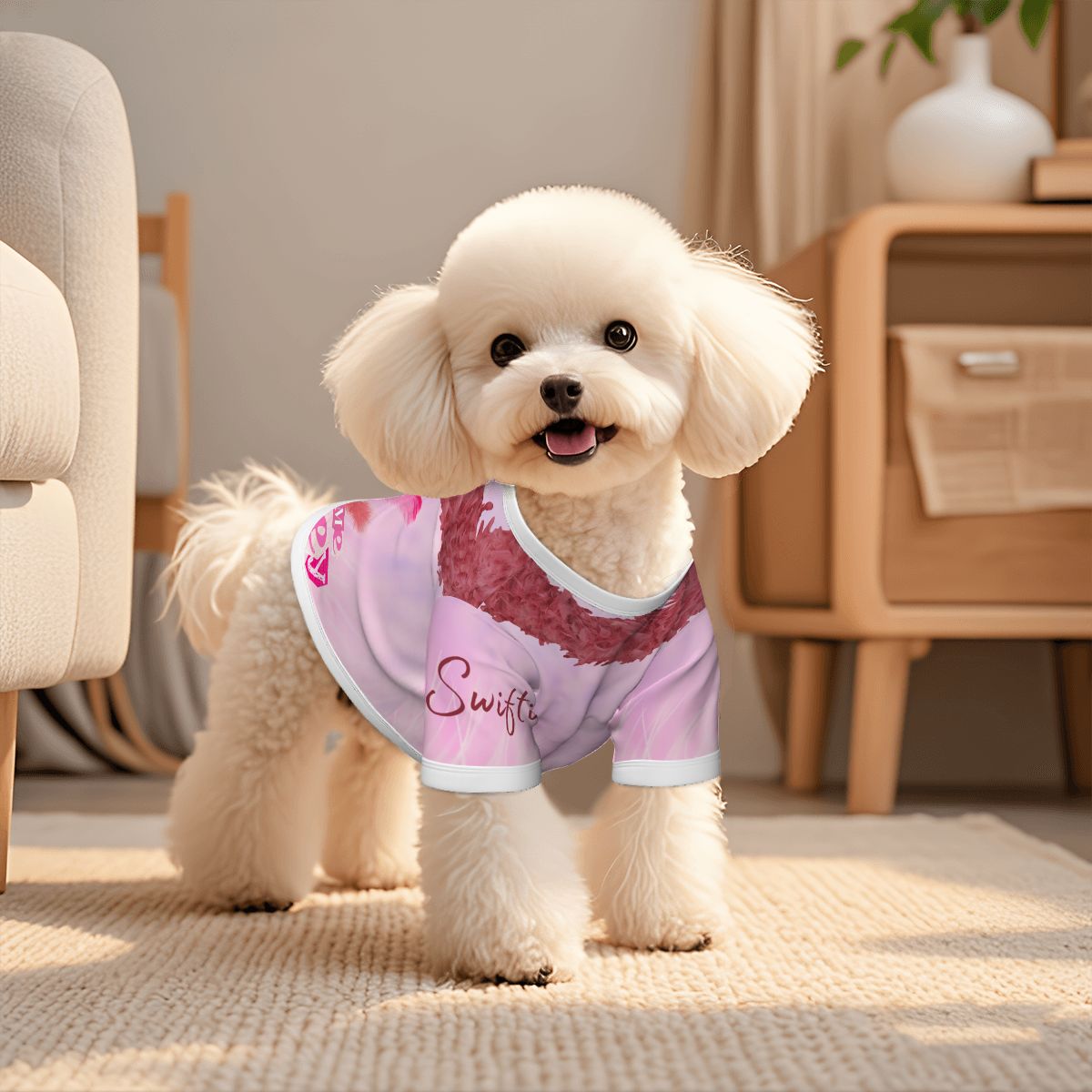 Call Me Honey Pink Swiftie Dog Tee - Taylor Swift Inspired Pet Apparel, a Must Have for Fashion Forward Pets