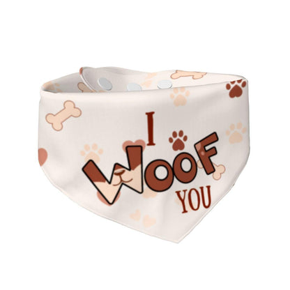 Bark in Style: Fun Bandana for Your Stylish Pup! Can’t Have Nice Things, I Woof You, Reversible Dog Bandana, Fun Bandana for Small Dogs,