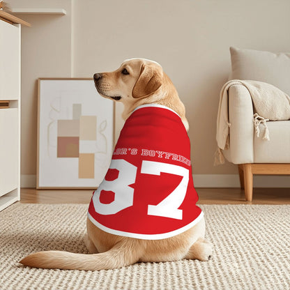 Kelcie's Taylor Swift Inspired Dog Shirt , Football Kelcie Swift Fan Jersey for Taylor's Boyfriend Lovers 87