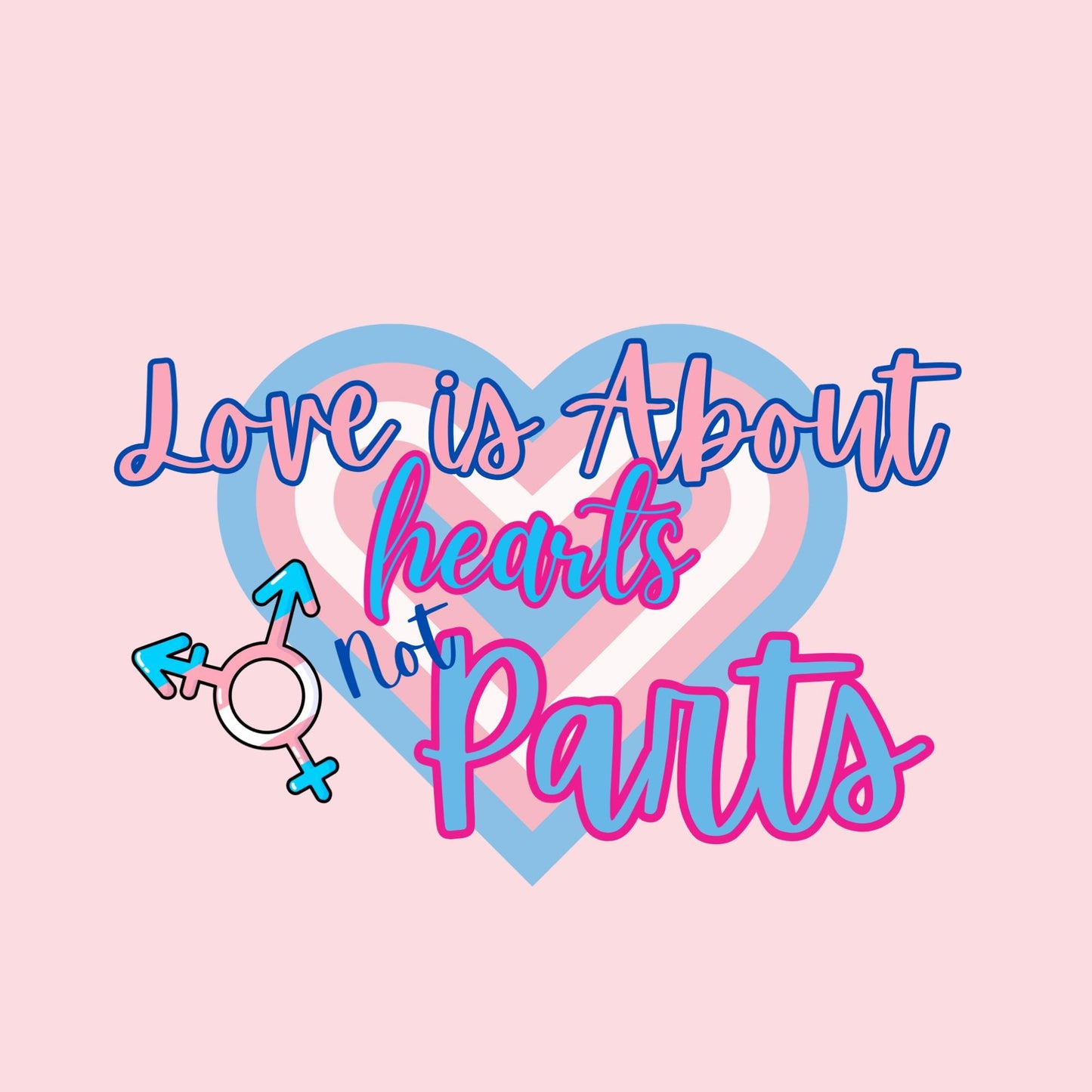 Trans Flag Dog Hoodie - Love Is Love - Hearts Not Parts - LGBTQ Pet Apparel, Perfect Fashion for Pride Parade and Walks to the Park
