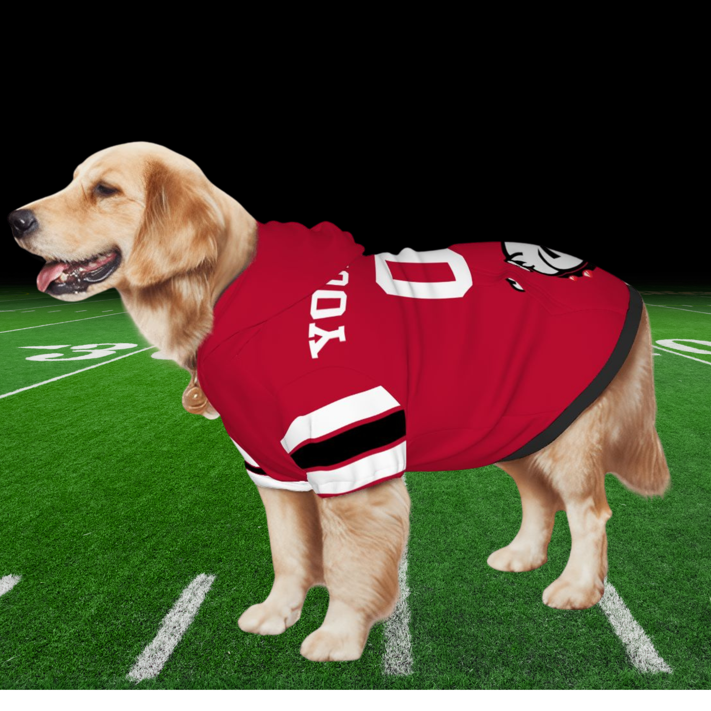 Tailgating Ready Georgia Bulldogs Hoodie for Dogs & Cats - Get Yours Now! Great Outfit for Your Furry BFF, A Must Have