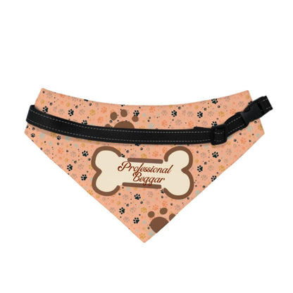 Funny Dog Bandana for Professional Beggars - Walking with Your Pawsee, Large Dog Bandna fashion wear for the best dogs around