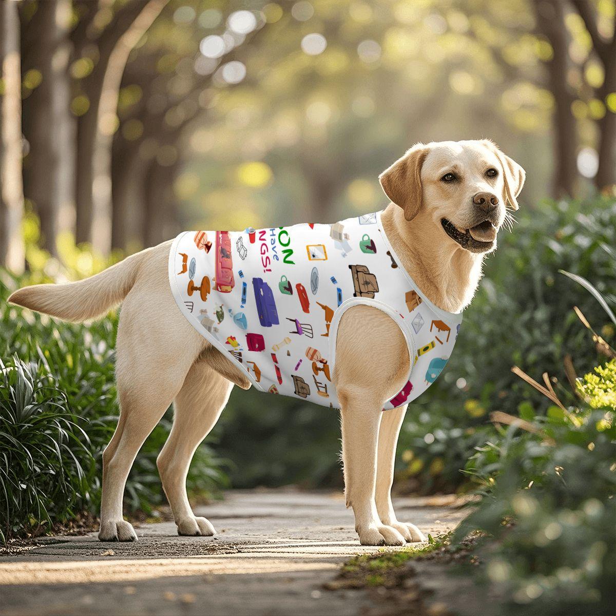 Why We Can't Have Nice Things Dog Tank, Funny Pet Shirt, Top for that Naughty Doggie that loves to Chew on Everything, Wear A Cool Tank Top