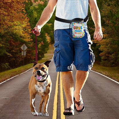 Dog & Cat Treat Pouch | Autism Awareness | Love Needs No Words Gift