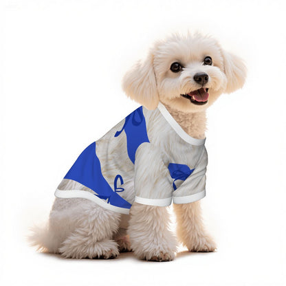 Cute Blue Bikini Dog Tank Top - Perfect Beach Wear for Dogs