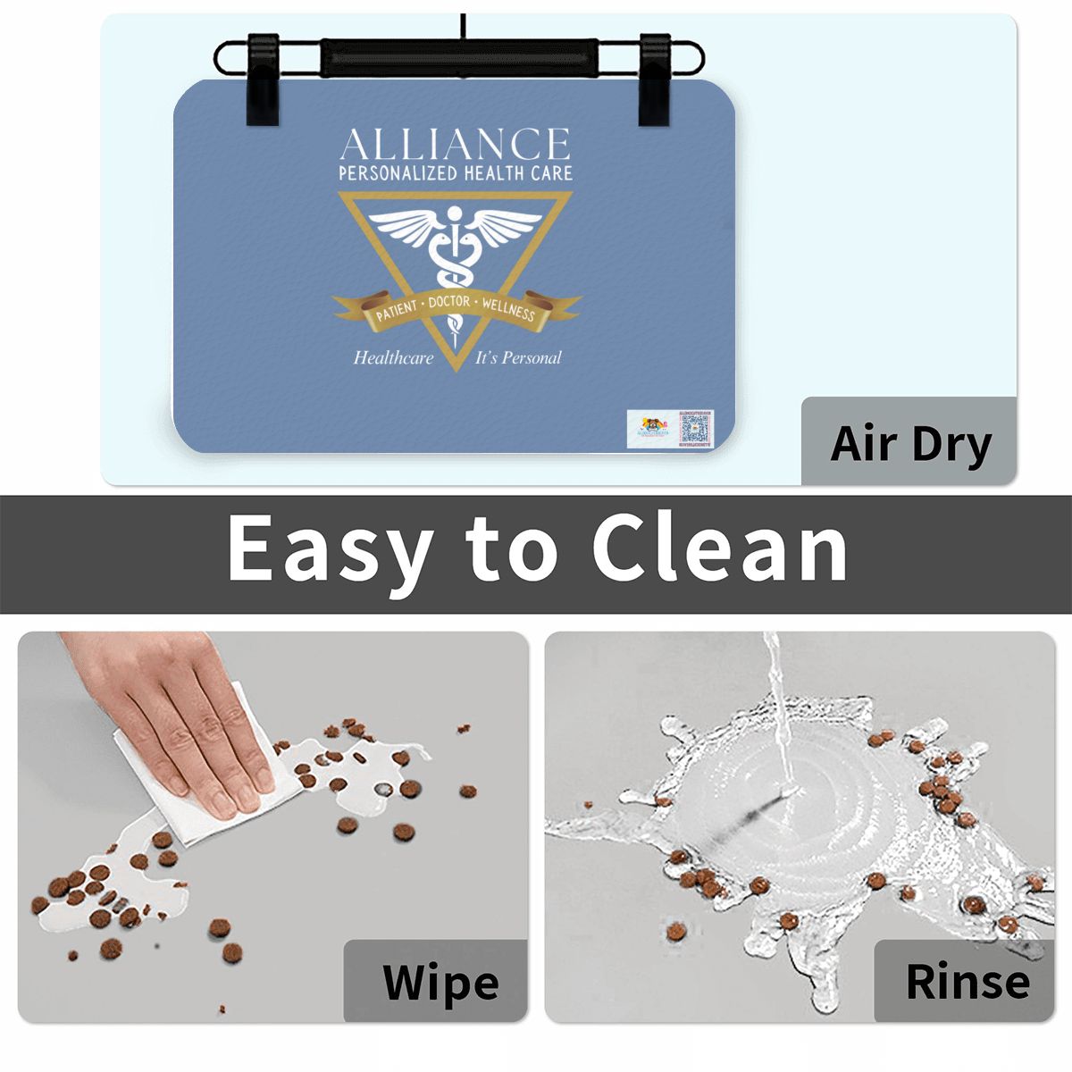 Personalized Business Mats for Office & Custom Pet Food Mats