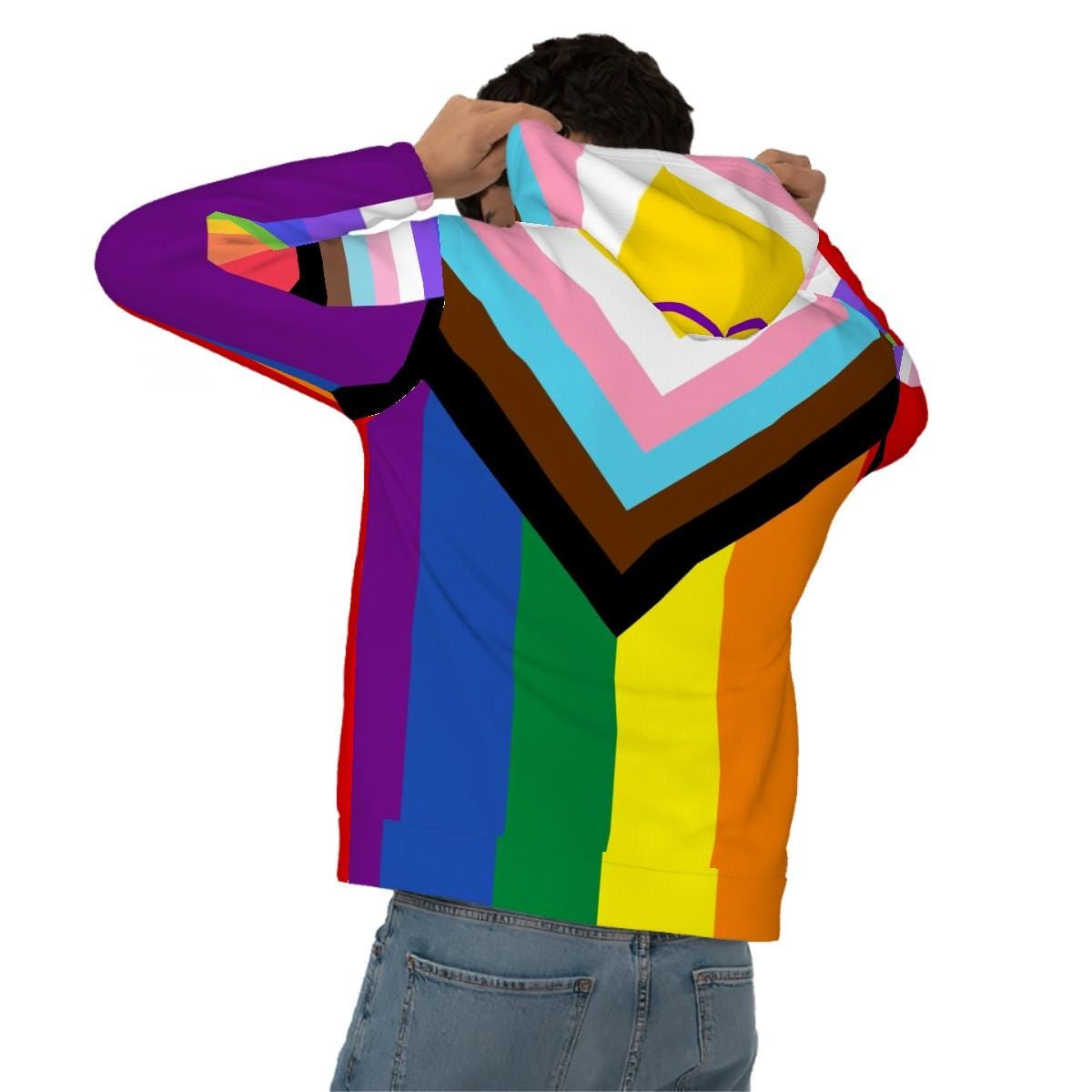 Matching Dog and Owner Hoodies, Unisex sweatshirt to wear to Pride or Shopping, Pride Flag Gift, Pups Hoodie available in this store
