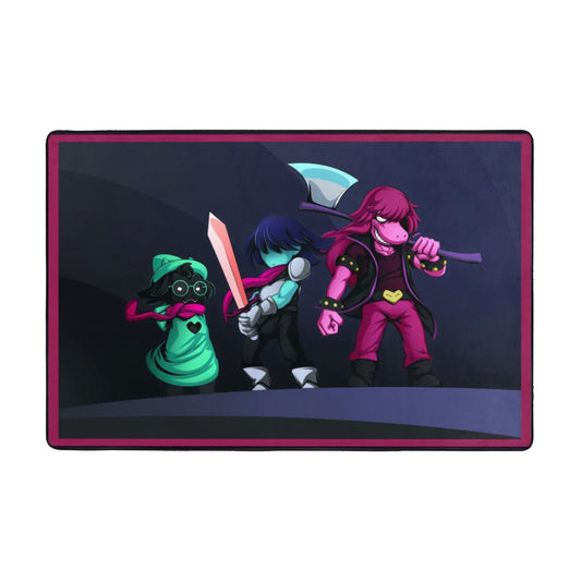 Deltarune Video Game Rug - Fantasy Decor for Bedroom & Gameroom