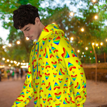 Pride Theme Dog and Owner Matching Hoodies , Buy  both from this shop, Unisex Hoodie and Dog Hoodies for fashionable outings