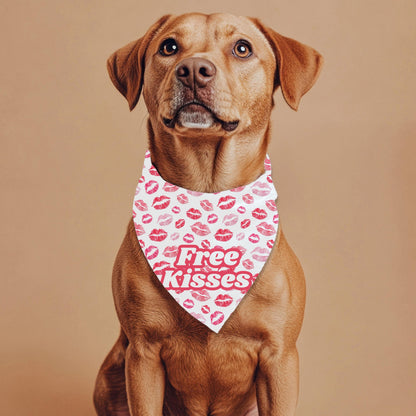 Sun's Out, Tongue's Out, Large Dog Bandana, Free Kisses, Dog Fashion Scarf, Where out to the Park and in the Neighborhood