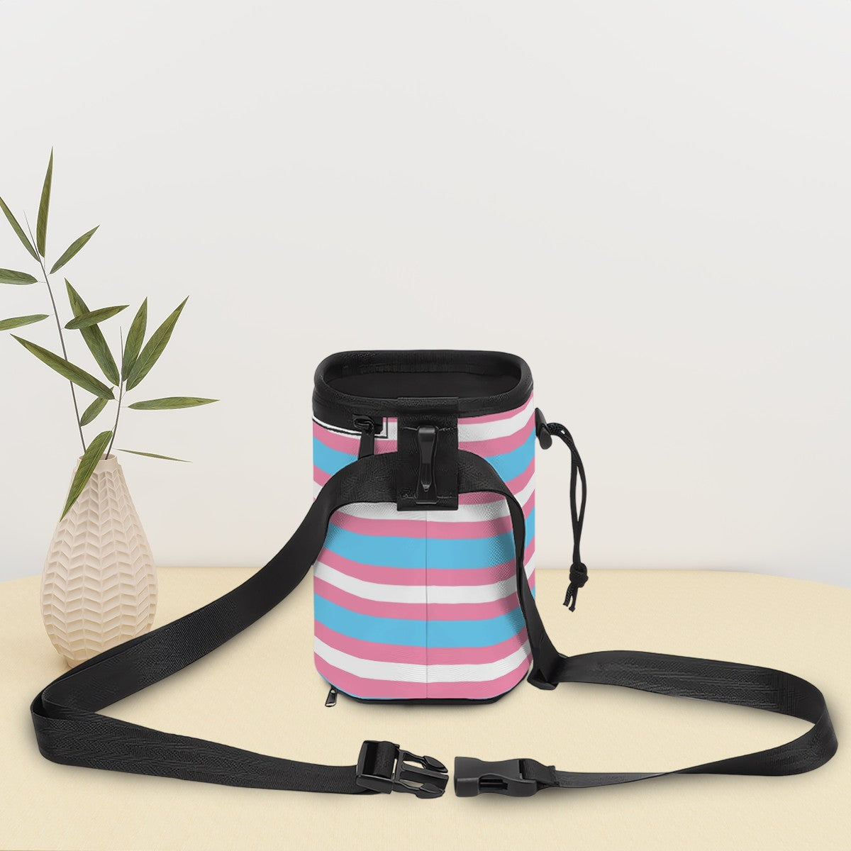 Pet Treat Carrier with Long Strap - Trendy Prime Theme Design, Gender Fluid Flag, Good for All