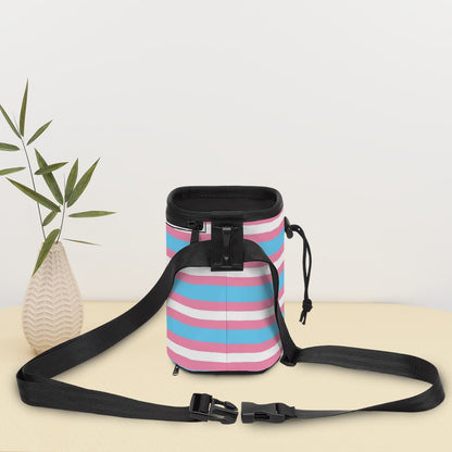 Pet Treat Carrier with Long Strap - Trendy Prime Theme Design, Gender Fluid Flag, Good for All