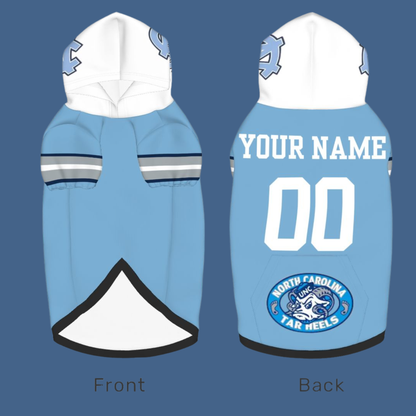 Tailgating Gem: Personalized North Carolina Tar Heels Sports Jerseys for Dogs & Cats