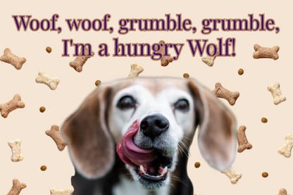 Funny Dog  Face Food Placemat - Food Mat to Keep Floors Clean, & Dog Choices, So FUN