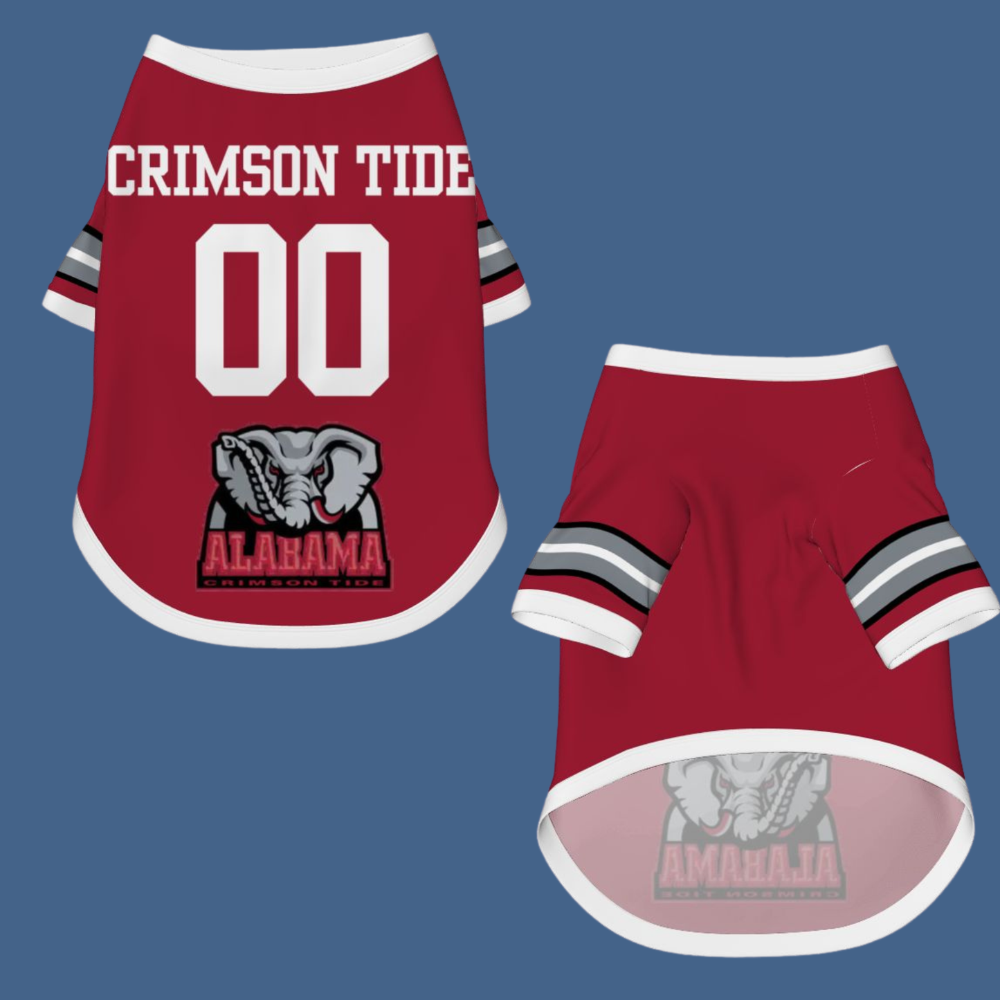 Game Day Pet Jerseys - Personalized Alabama Crimson Tide Gear for Dogs and Cats