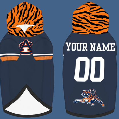 Tiger Team Medium and Large Dog Hoodies, Auburn Football Fans Collection, War Eagle Fans, Auburn Fan Fashion, A Must Have Shirt for Your Tailgating Bestie