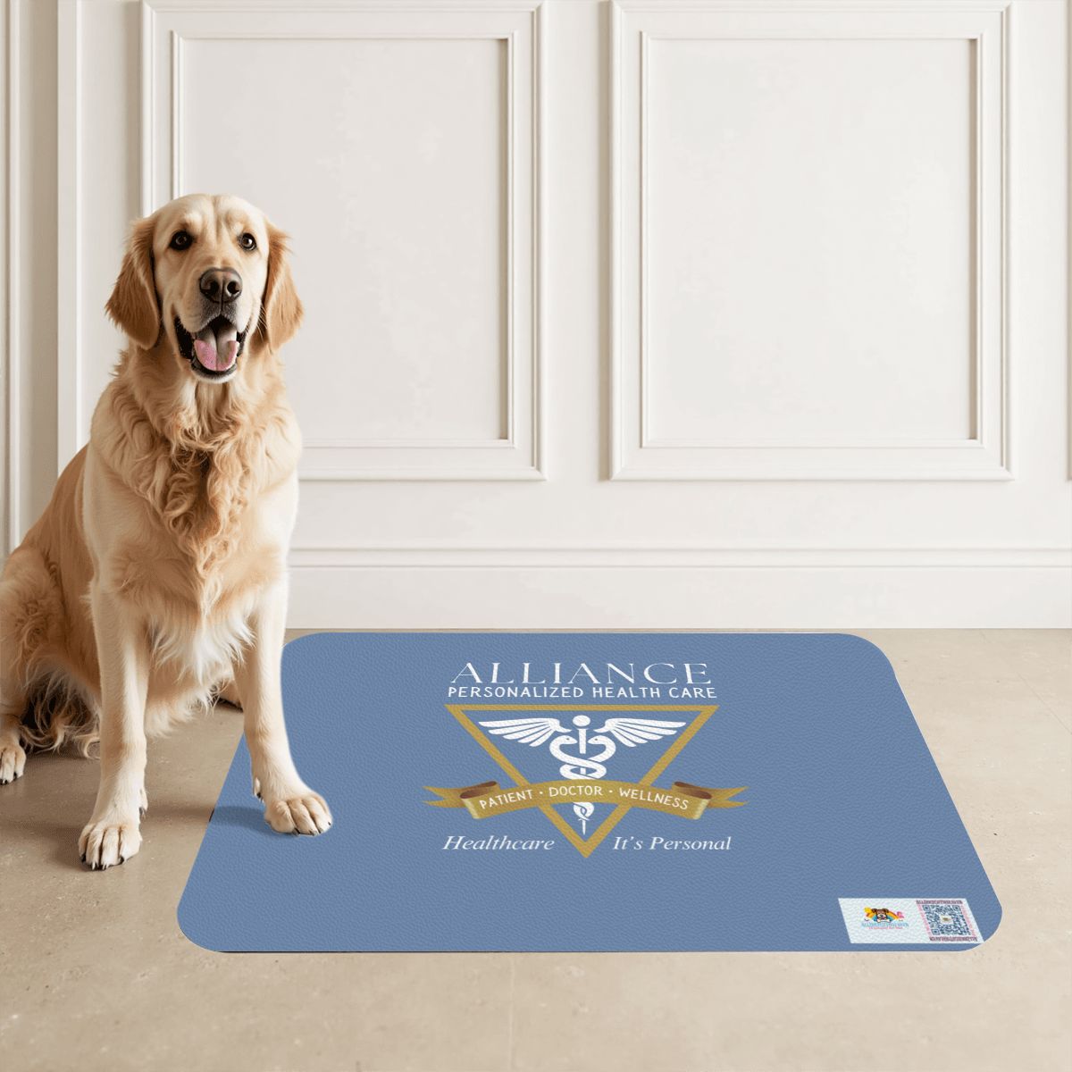 Personalized Business Mats for Office & Custom Pet Food Mats