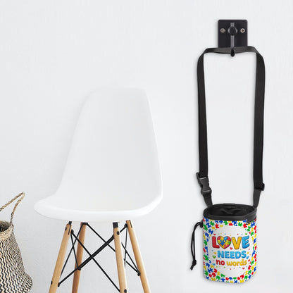 Dog & Cat Treat Pouch | Autism Awareness | Love Needs No Words Gift