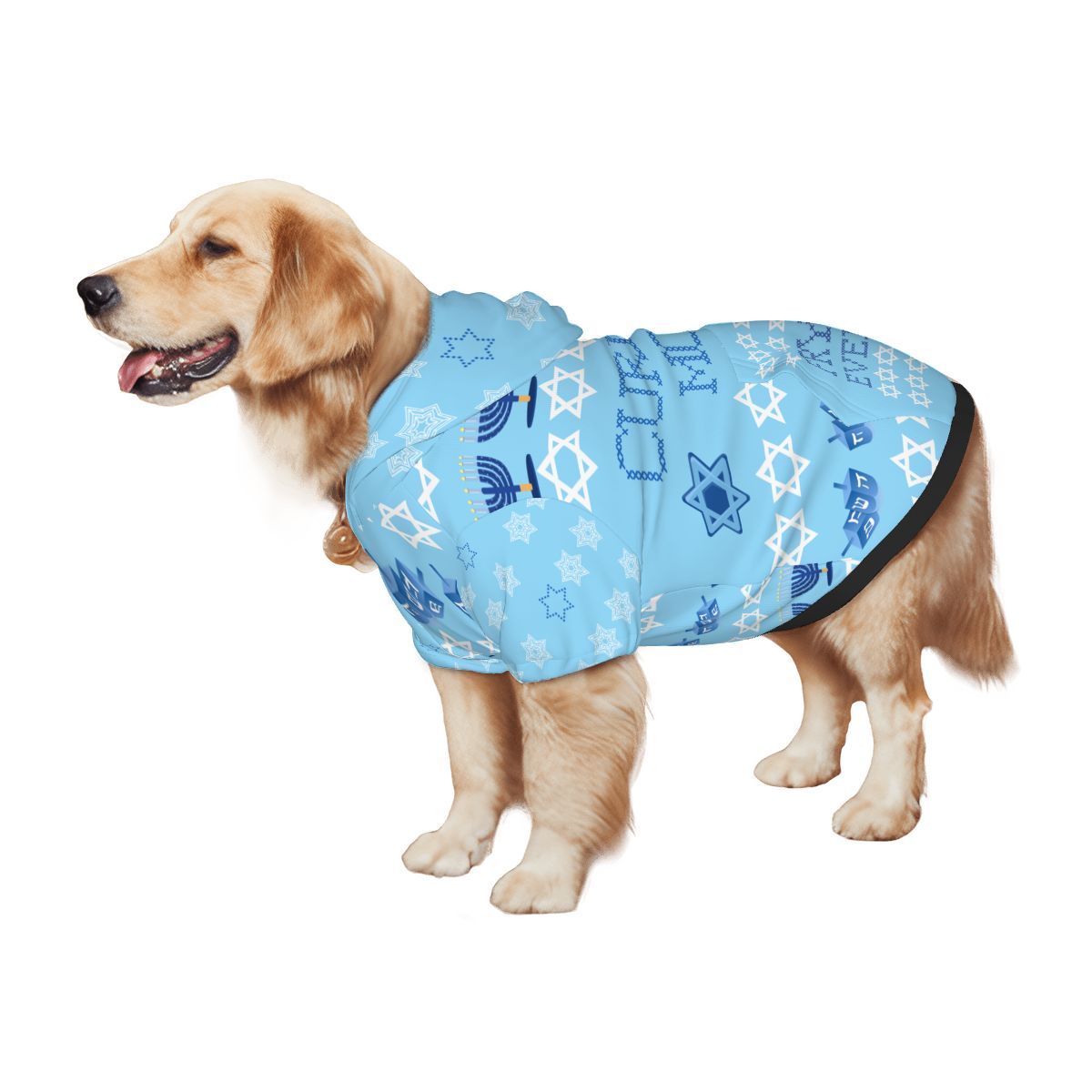 Funny Dog Hoodie for Hanukkah, HolidayUgly Sweater Design, Current Mood: Fry Day, Perfect Hanukkah Present