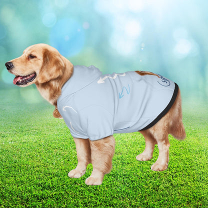 Squirrel, squirrel, always looking for squirrels, This is a great hoodie for the Park for that ADHD Dog, Comes in Sizes Small Through XXL