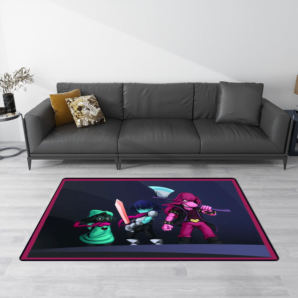 Deltarune Video Game Rug - Fantasy Decor for Bedroom & Gameroom