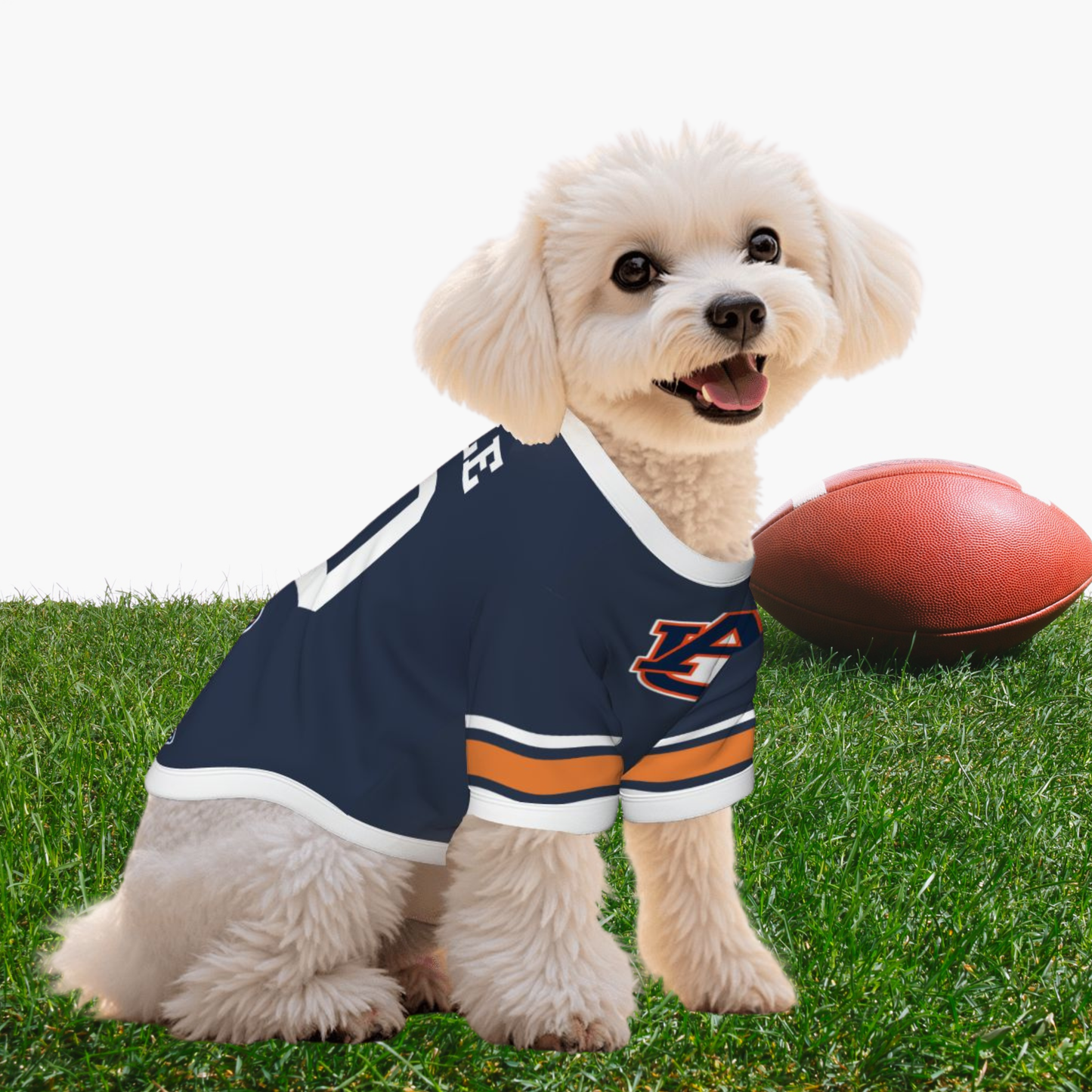 Be Ready for Tailgating. Auburn Football Fans Dog Hoodie ,Small War Eagles Tiger Team Apparel, Personalize Jersy for Your Dog and Your Tigers Fan