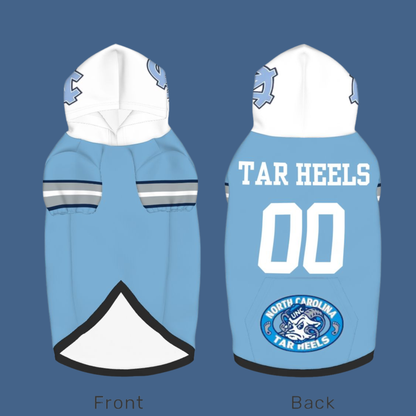 Tailgating Gem: Personalized North Carolina Tar Heels Sports Jerseys for Dogs & Cats