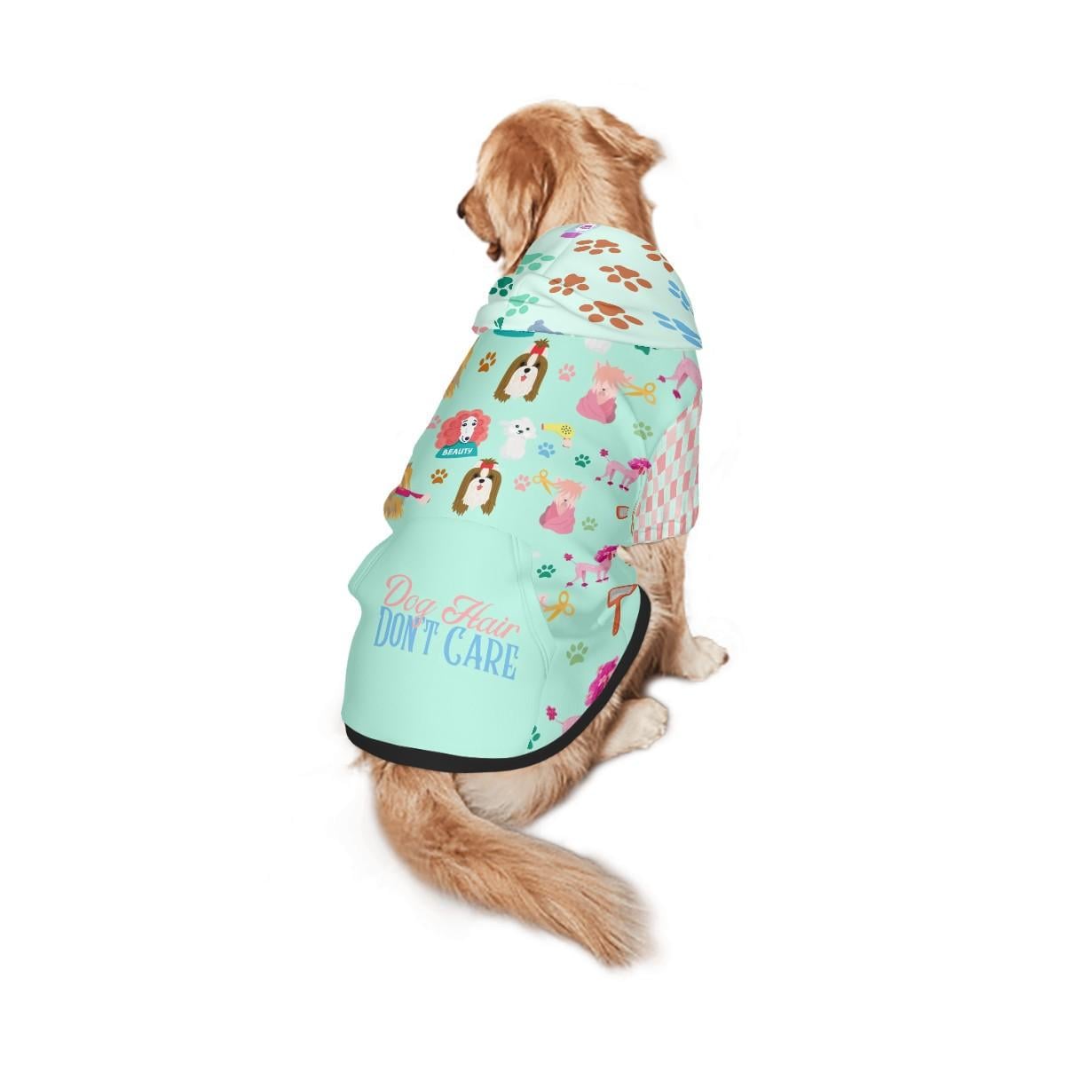 Funny Dog Hair Hoodie - Pet Parent Apparel - Dog Lover Gift, Dog Haor Dont Care Grooming Hoodie,  Fashionable Dog Apparel