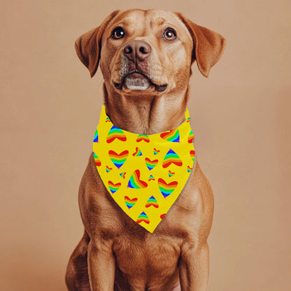 Small Dog Pride Pet Bandana, Fashionable Dog Bandana, Great Fashion for Walks in the Dog Park and to get a Pup Cup, A Must Have