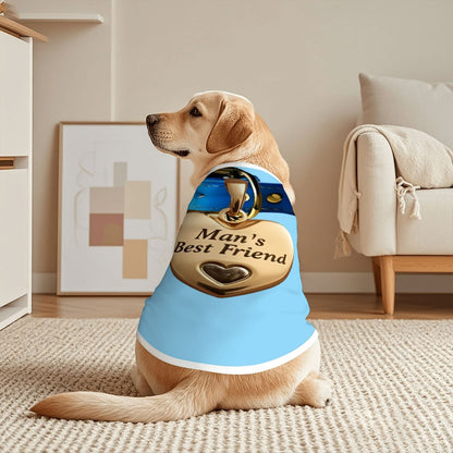 Sabrina Carpenter Inspired 'Man's Best Friend' Album, Blue Collar Gold Heart Pendant, Great Gift for Your BFF