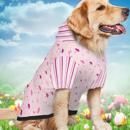 In My Stormy Era Dog Hoodie, Pink Umbrellas to Celebrate Your Own Stormy In Fashion, Cute Dog Outfit sizes Small to XXL