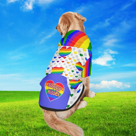 Celebrate Diversity with Pride Dog Hoodie, LGBTQ Pet Clothing, Sizes S - XXL, Great Gift for Pet Parents, gift for dog mom