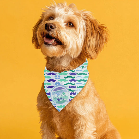 Small Dog Gay Pride Flag for Boys Who Love Boys, Fun Bandana to Wear to Pride and the Dog Park, Fashionable, Boys Who Love Boys Fashion