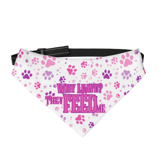 Delightful Dog Fashionista Bandana - Wearable Whimsy for Your Pooch, Still Live with Parents, why leave