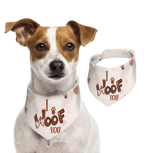 Bark in Style: Fun Bandana for Your Stylish Pup! Can’t Have Nice Things, I Woof You, Reversible Dog Bandana, Fun Bandana for Small Dogs,