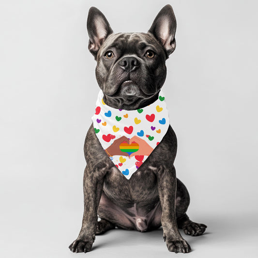 Small Dog Pride Pet Bandana, Fashionable Dog Bandana, Great Fashion for Walks in the Dog Park and to get a Pup Cup, A Must Have