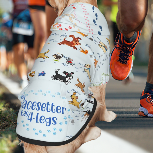 So FUn, Dogs Chasing Cats ,Cats Chasing Mice, then Mice Chasing Cats and , What a Fun Fashionable Style for Your Daily Run "My Pacesetter has 4 Legs" in Blue