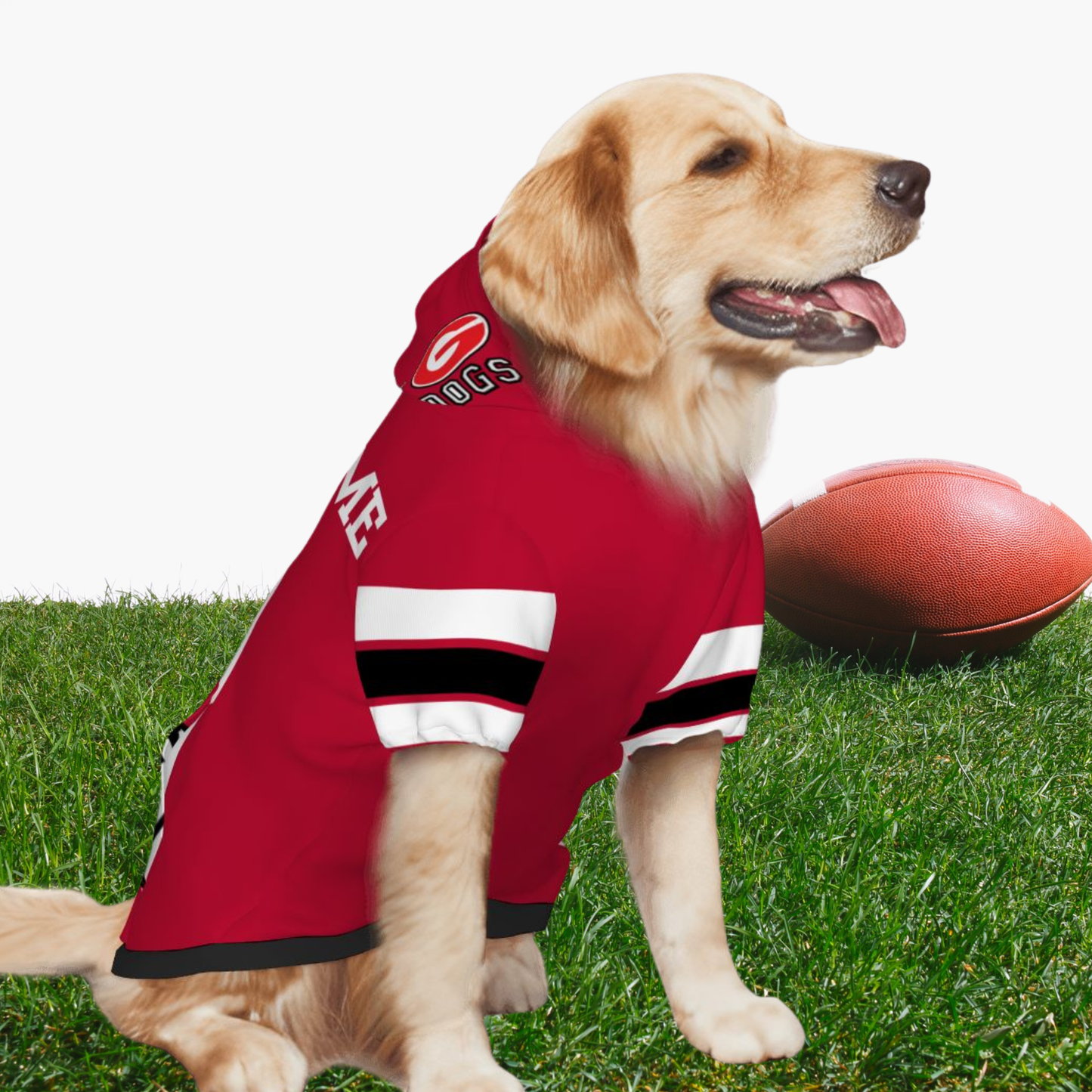 Tailgating Ready Georgia Bulldogs Hoodie for Dogs & Cats - Get Yours Now! Great Outfit for Your Furry BFF, A Must Have