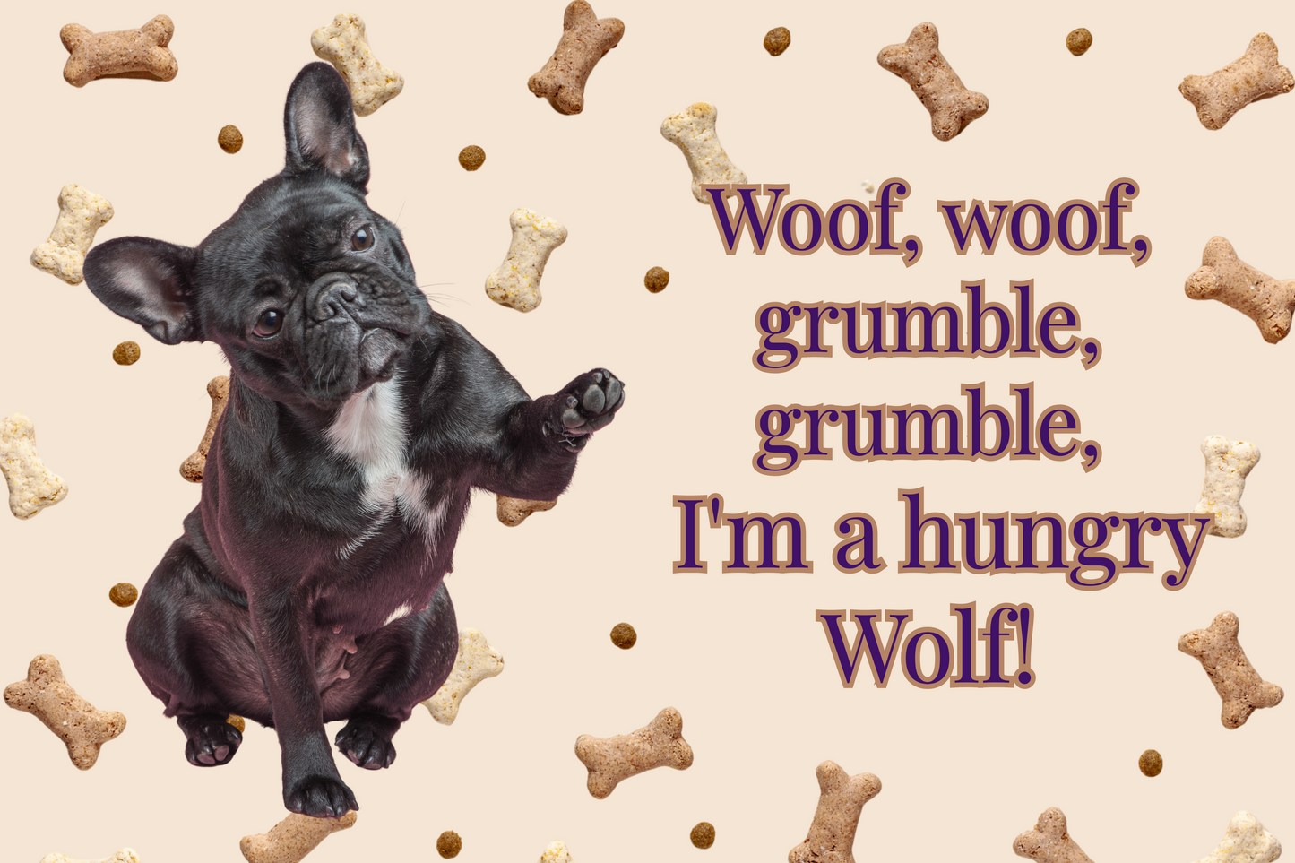 Funny Dog  Face Food Placemat - Food Mat to Keep Floors Clean, & Dog Choices, So FUN