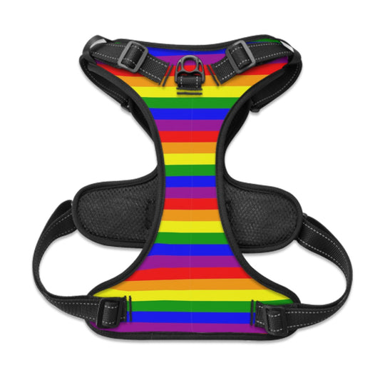 Rainbow Pride Dog Walking Harness - Fits Small to Large Dogs and Cats, Unique Pride Flag Design