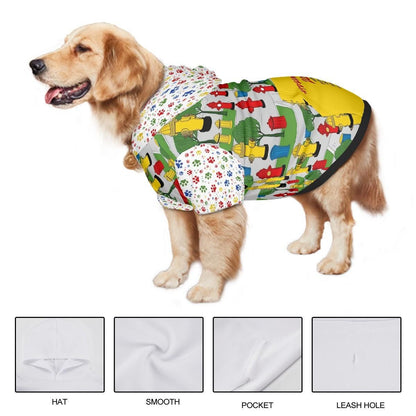 Unique Dog Hoodie: Fire Hydrants & Concert Tee Vibes, List of Sites for Concert or Favorite Places to Visit, Perfect Gift for Fathers day