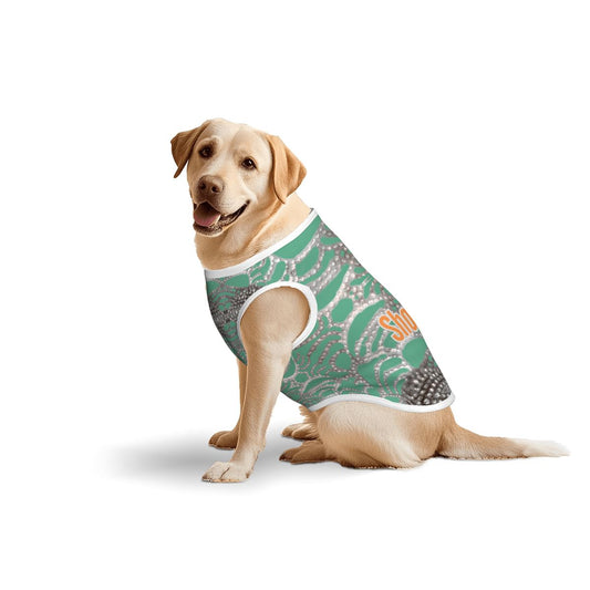 Taylor Swift Inspired Showgirl Dog Tank Top Shirt with Rhinestone Look
