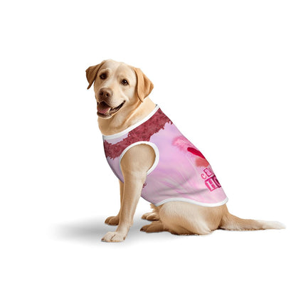 Taylor Swift Inspired Dog Tank Top - Call Me Honey in Pink & Rose Red, Showgirl Era