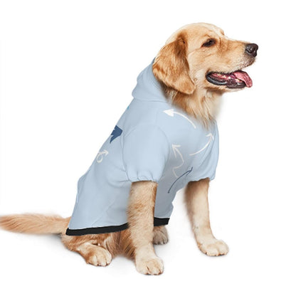 Squirrel, squirrel, always looking for squirrels, This is a great hoodie for the Park for that ADHD Dog, Comes in Sizes Small Through XXL