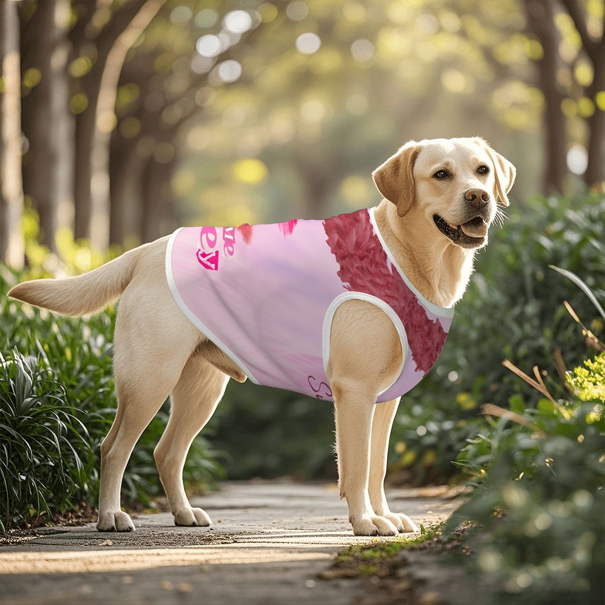Taylor Swift Inspired Dog Tank Top - Call Me Honey in Pink & Rose Red, Showgirl Era