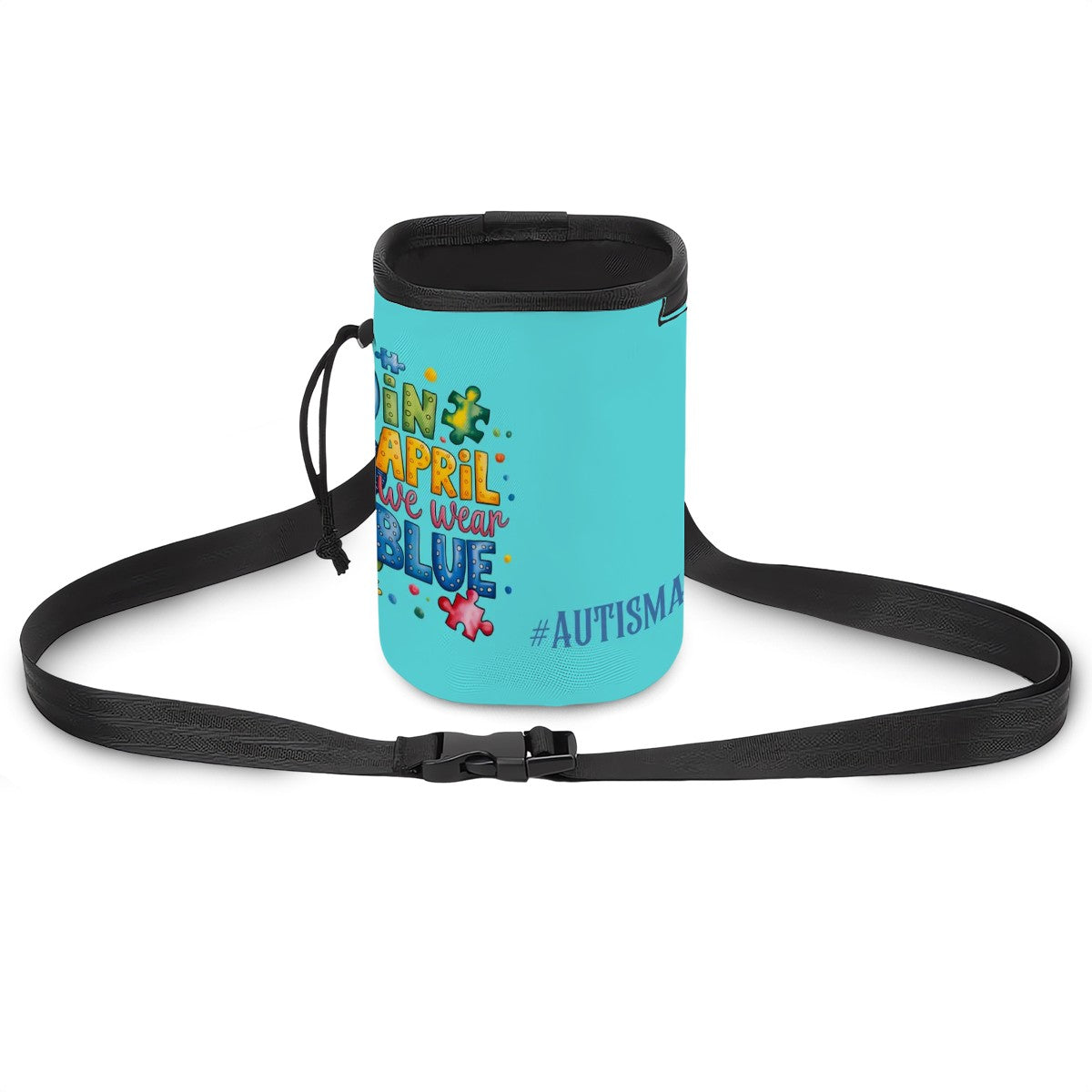 Pet Treat Pouch - Autism Awareness April We Wear Blue Design