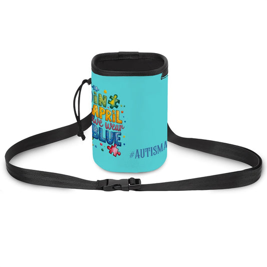 Pet Treat Pouch - Autism Awareness April We Wear Blue Design