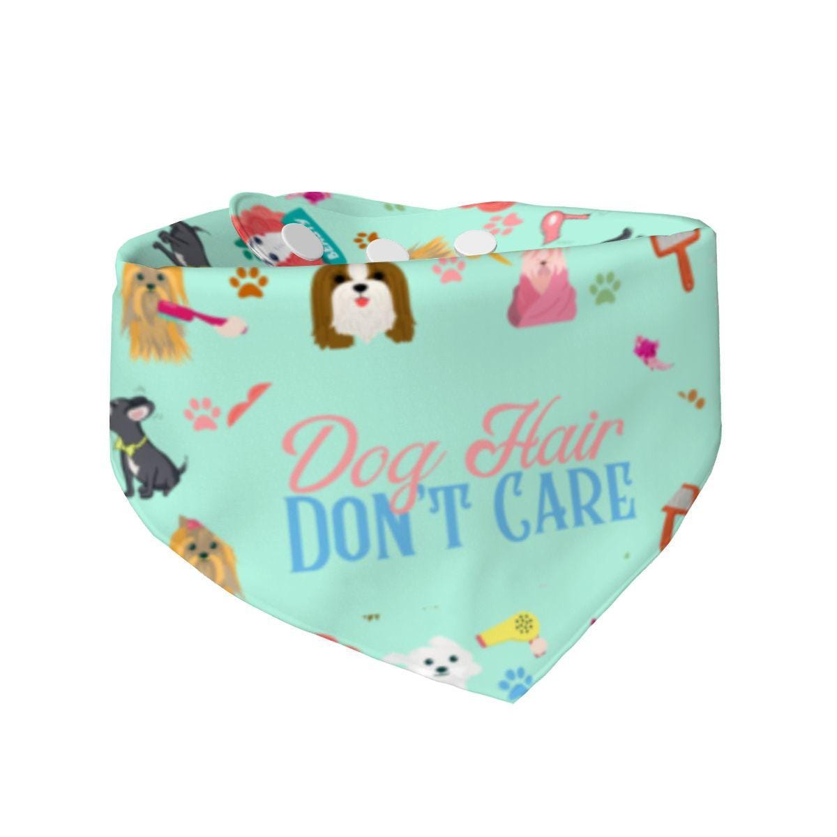 Dog Hair Don't Care Bandana for Small Dogs, Pet Neckwear, Reversible Dog Bandana, Great for Walks to the Groomer